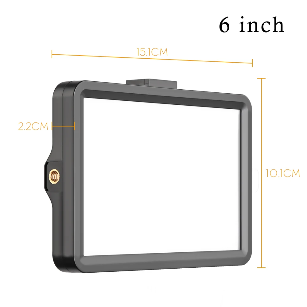 6 Inch Camera Photo LED Video Panel Light Optional with Power Adapter hotography Lighting For Live Stream Photo Studio Fill Lamp