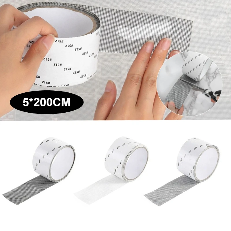 

Easy-to-Apply Waterproof Window Screen Repair Tape Keep Mosquitoes Out Anti-Insect Self-Adhesive Mesh Patch for Window Shades