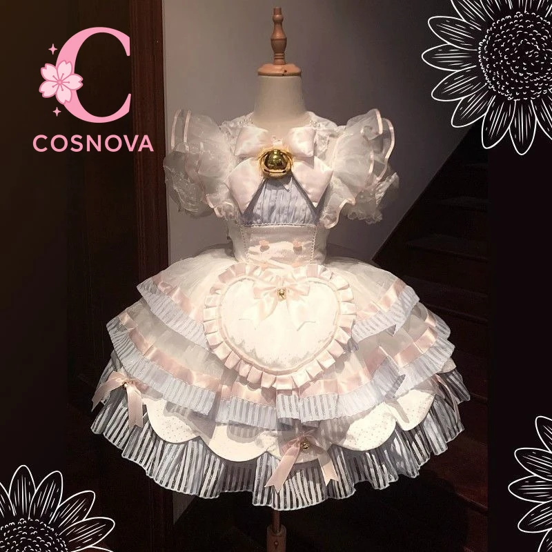 

Japanese Cute Sweet JSK Lolita Dress Soft Maid Souffle Princess One Piece Kawaii Ruffle Lace Bow Fairycore Lolita Elegant Outfit