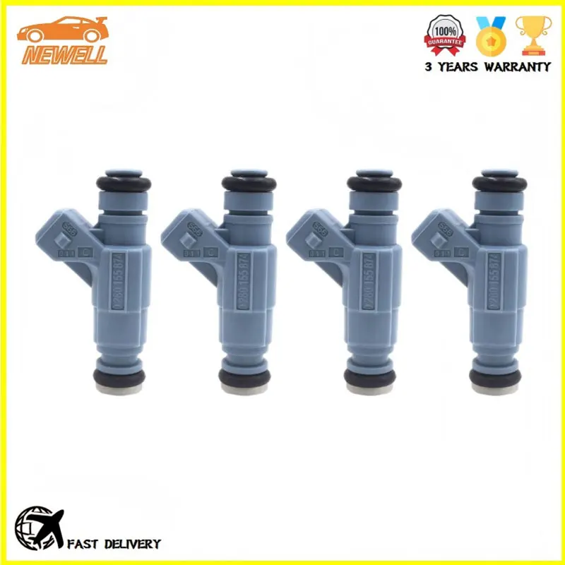 

4pcs 0280155874 06A906031K Fuel Injector For Volkswagen NEW BEETLE 2L 1998-2010 Auto Parts High Quality Engine Fuel Nozzle