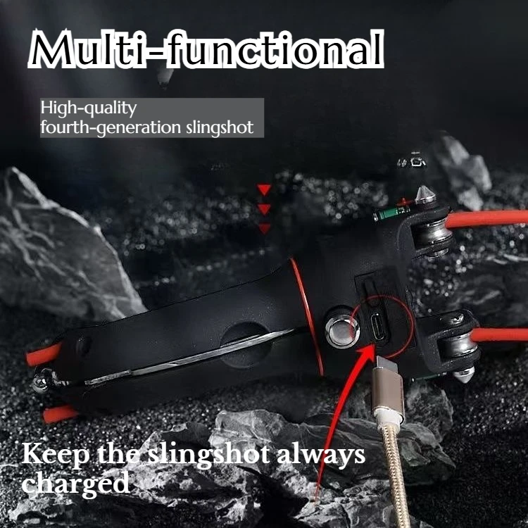 EDC Multi-functional High-quality Outdoor Laser Slingshot/Lighter Flashlight/Flashlight/Hammer/Cutting Hunting and Camping Tools