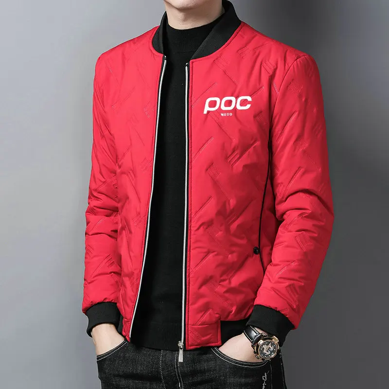 MOTO POC Men Autumn Cycling Jacket Casual Baseball Jacket Bomber Jacket Men Fall Lightweight Coat Street Wear Slim Plus Size 5XL