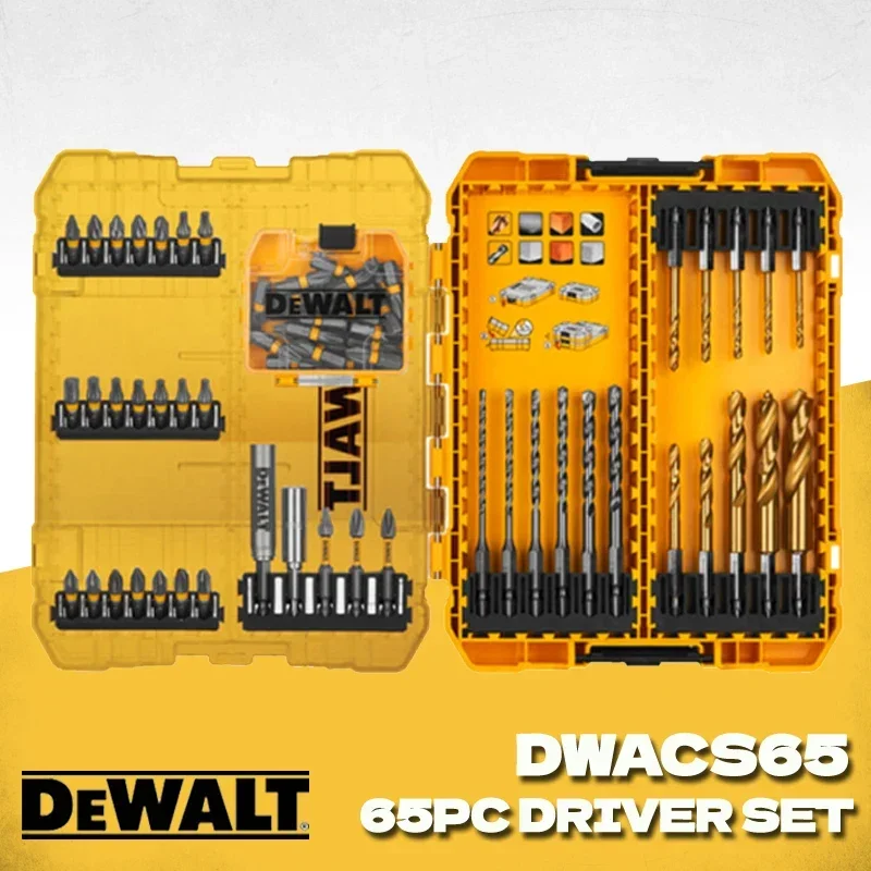 

Dewalt 65pcs Drill Driver Bit Accessories Set With Tough Medium Case DEWALT Power Tool Accessories DWACS65