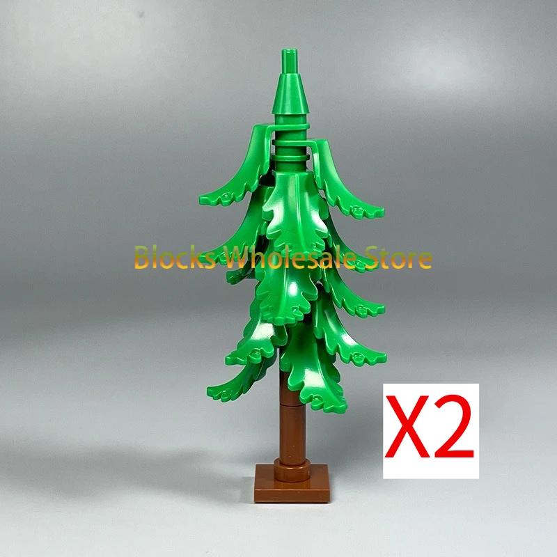 MOC Weihnachten Geschenk Montage Spielzeug Kleine Partikel Bausteine Weihnachten Baum Tanne Baum Szene Desktop Ornament