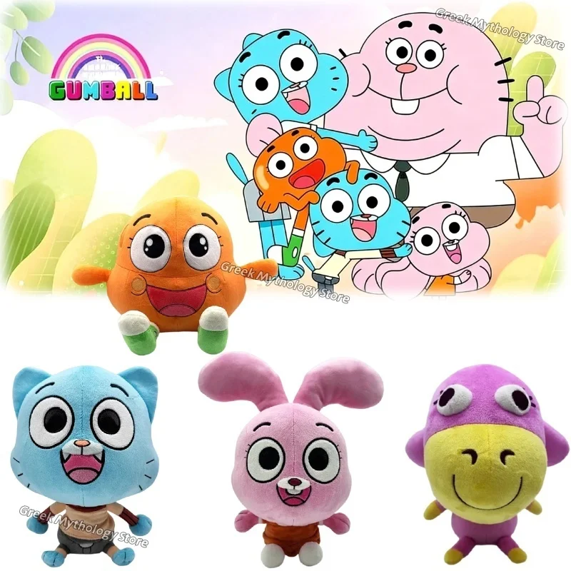 

New Game The Amazing World Of Gumball Plush Doll Toy 23CM Cartoon Cute Soft Gumball Periphery Room Decoration For Kid Gift