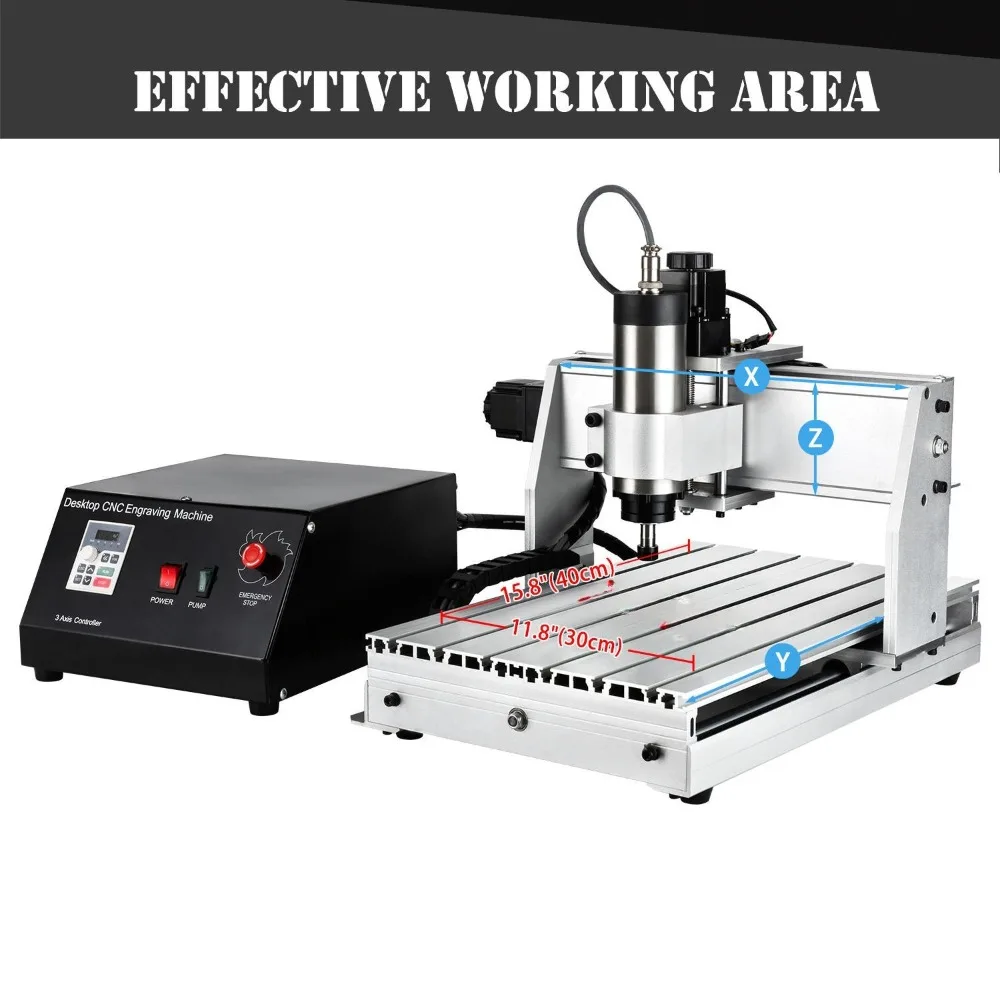 Mini 4-axis CNC 3040 desktop CNC engraving machine for enthusiasts, suitable for carving and milling wood, acrylic, brass, alumi