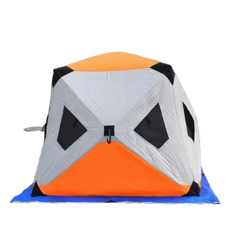 

OEM Custom Camping Outdoor Fishing Cube Winter Waterproof Polyester Weather Sled Portable Sauna Tent