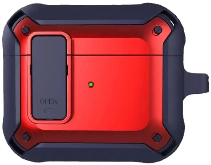 ل Airpods 3 2021 حافظة جديدة مع قفل درع عسكري كامل الجسم وعرة باردة واقية غطاء مقاوم للصدمات مع سلسلة المفاتيح