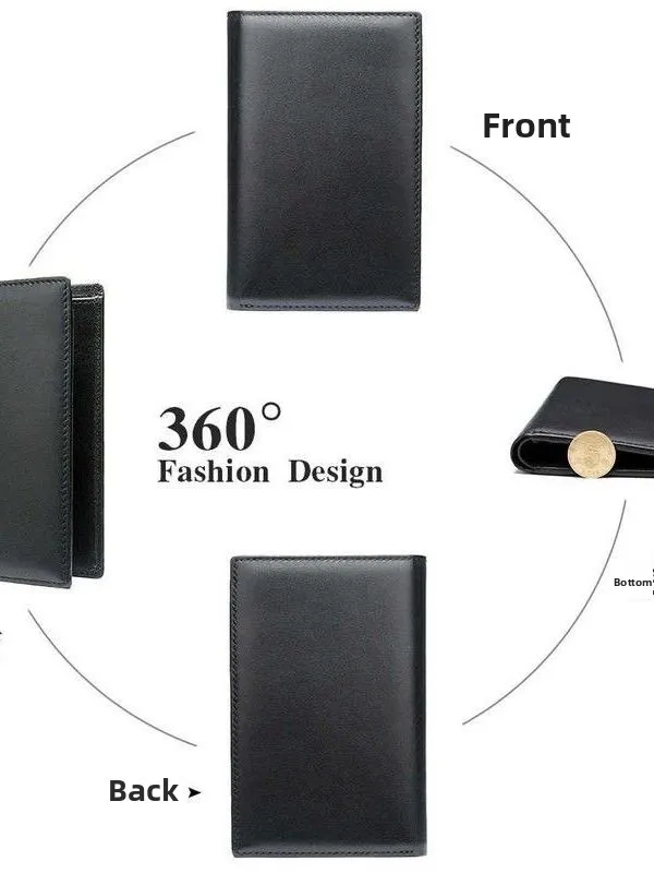 genuine-leather-business-wallet-multi-card-slot-passport-holder-men's-coin-purse-top-layer-cowhide-selective-new-style