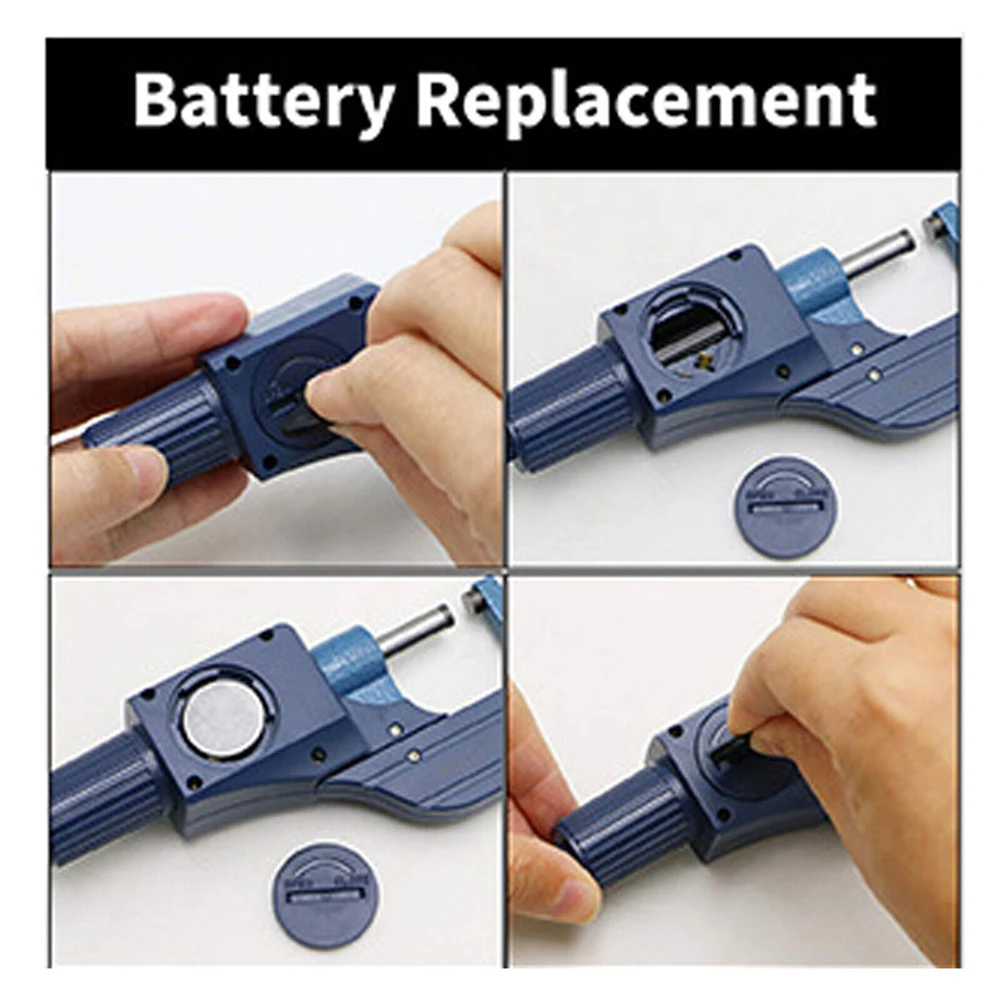 LCD Screen Digital Micrometer holder 0-25mm 0.01mm Electronic Outside Micrometer with Scale Line High Precise Caliper Gauge Tool