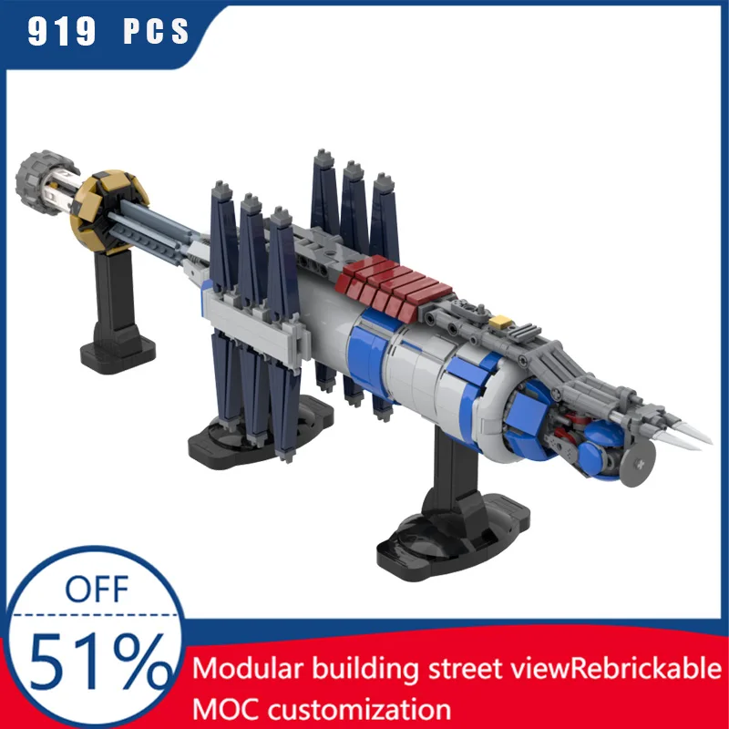 

919 PCS Space Series Station MOC Creative Building Block Model DIY Educational Assembly Toy For Children's Popular Birthday Gift