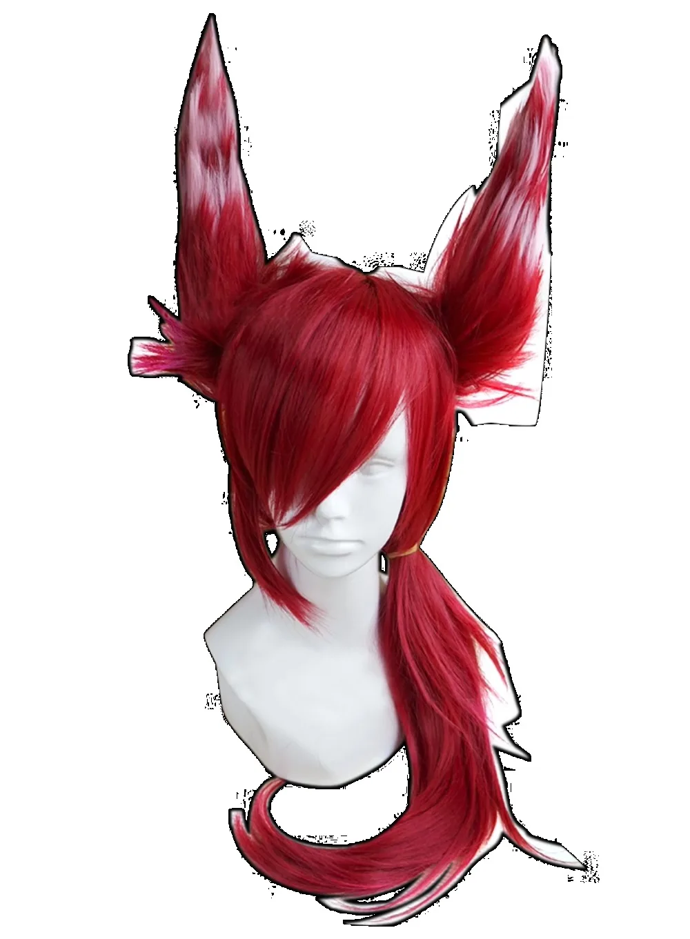 

LOL Xayah Cosplay Wig Red Feather Hair