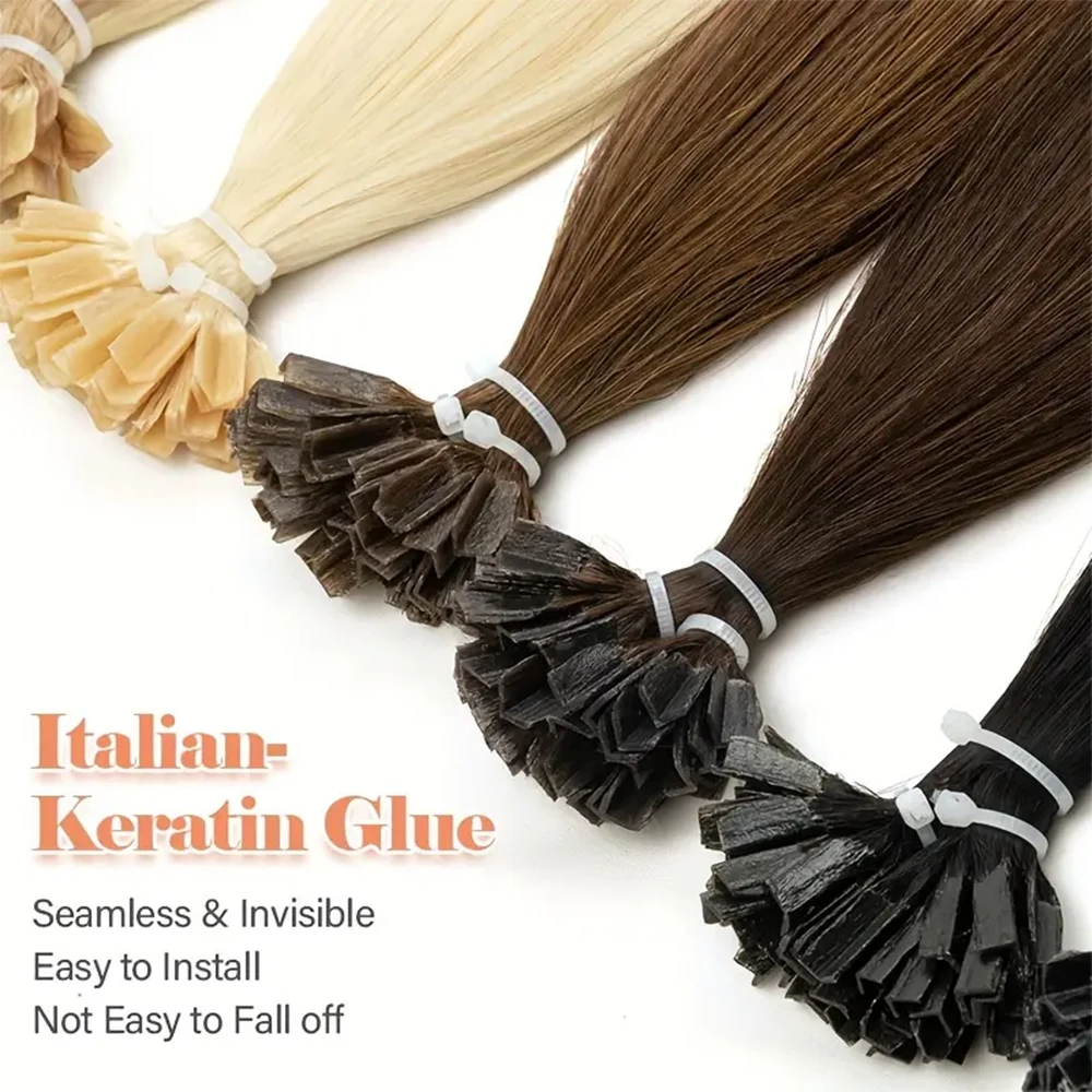 フュージョン K チップヘアストレート 12-20 インチケラチンチップ人毛カプセル 50 ピース/パック 30 グラムホット事前結合髪女性のための