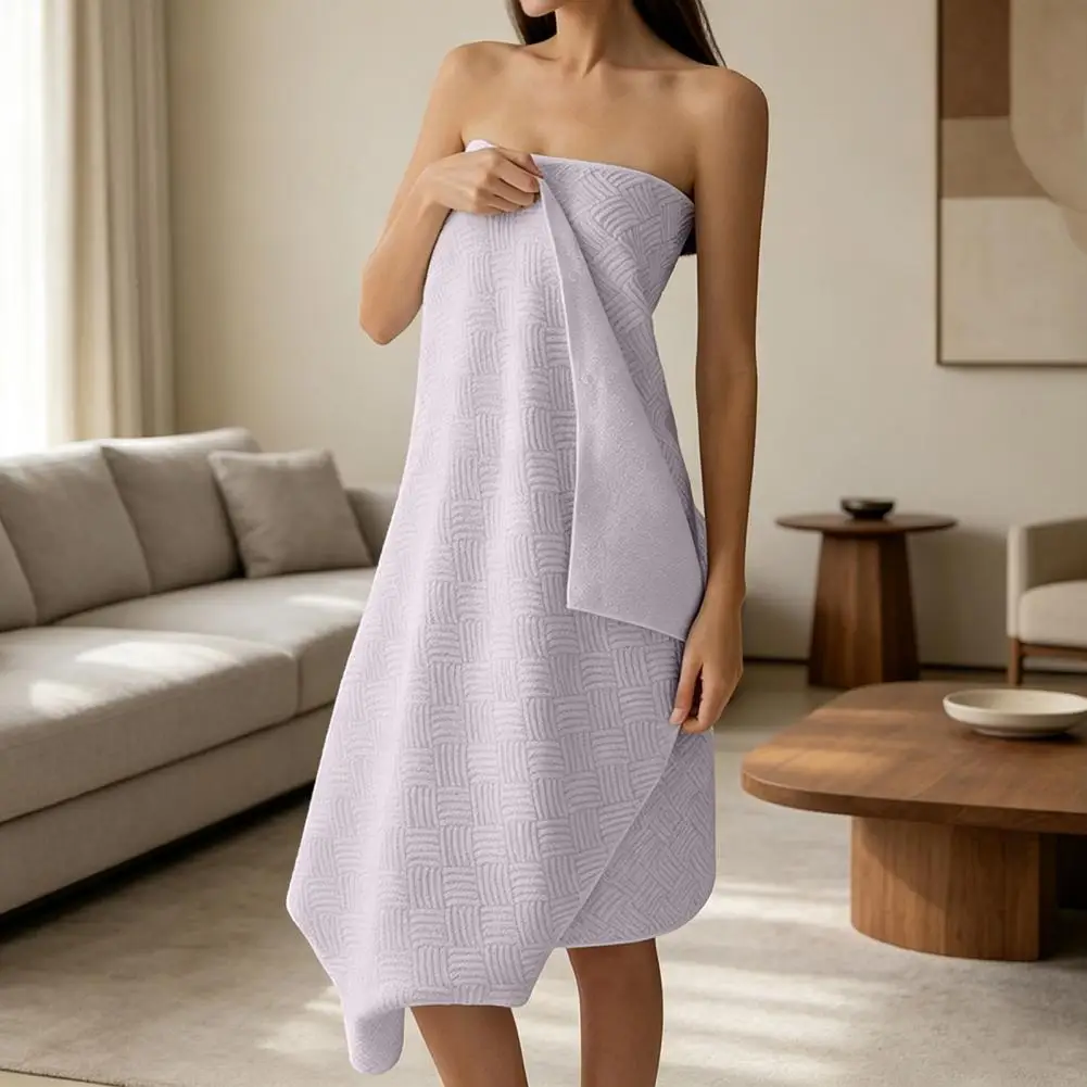 Quick Dry Towel for Mornings Cotton Jacquard Bath Towel for Women Super Absorbent Quick Dry Wrap Towel Soft Skin Bath Wrap 31.5