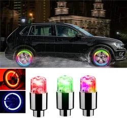 4/2 Pcs Car Wheel Tire Led Light Colorful Equipment Valve Lamp Air Valve Stem Caps Cover For Bike Bicycle Motorcycle Accessories