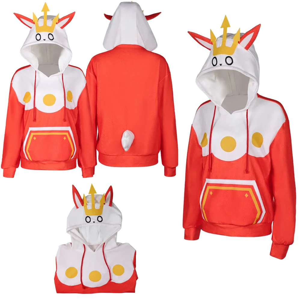 

Kingpaca Jacket Hoodie Cosplay Pal Cos World Costume Hooded Coat Outfits For Adult Women Girls Fantasia Halloween Carnival Suit