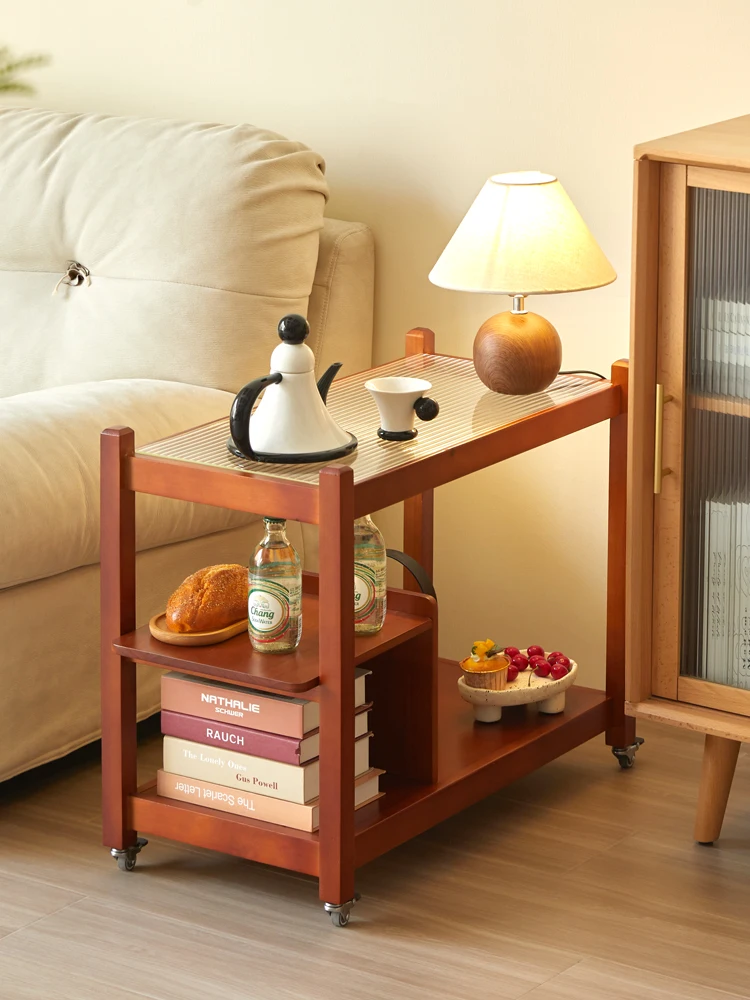 

Sofa removable coffee table household small table simple trolley storage