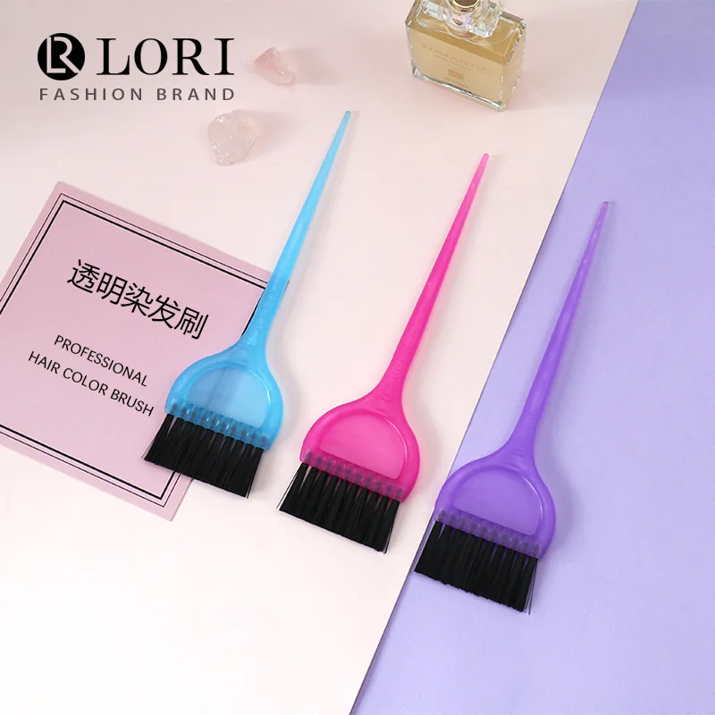 

Color transparent hair dye brush salon professional hair dye brush factory direct sales perm and dyeing tools direct sales barbe