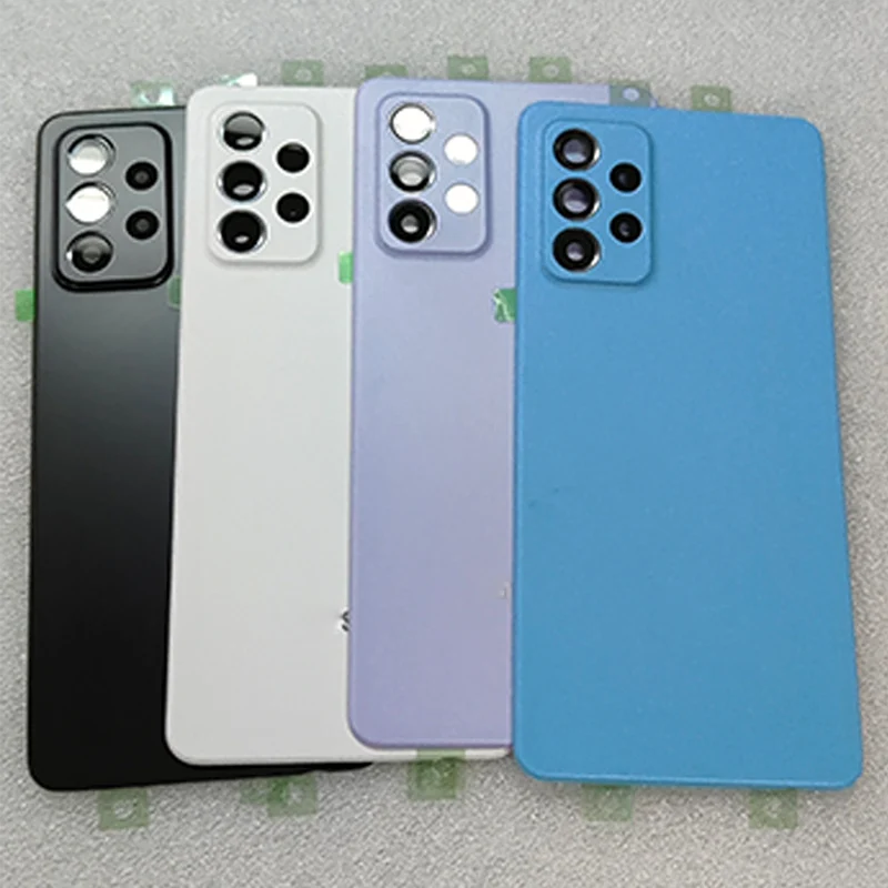 New For Samsung A52 4G 5G A525 A526 Back Battery Cover For Samsung Galaxy A52s A528 Door Rear Housing Case With Camera Lens