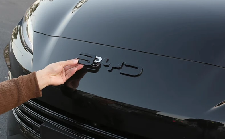 

BYD Seal U Sealion 6 Song Plus 2022-2024 Accessories Front rear Logo Grille Bumper Emblem Decal Black Logo Refit thin Sticke