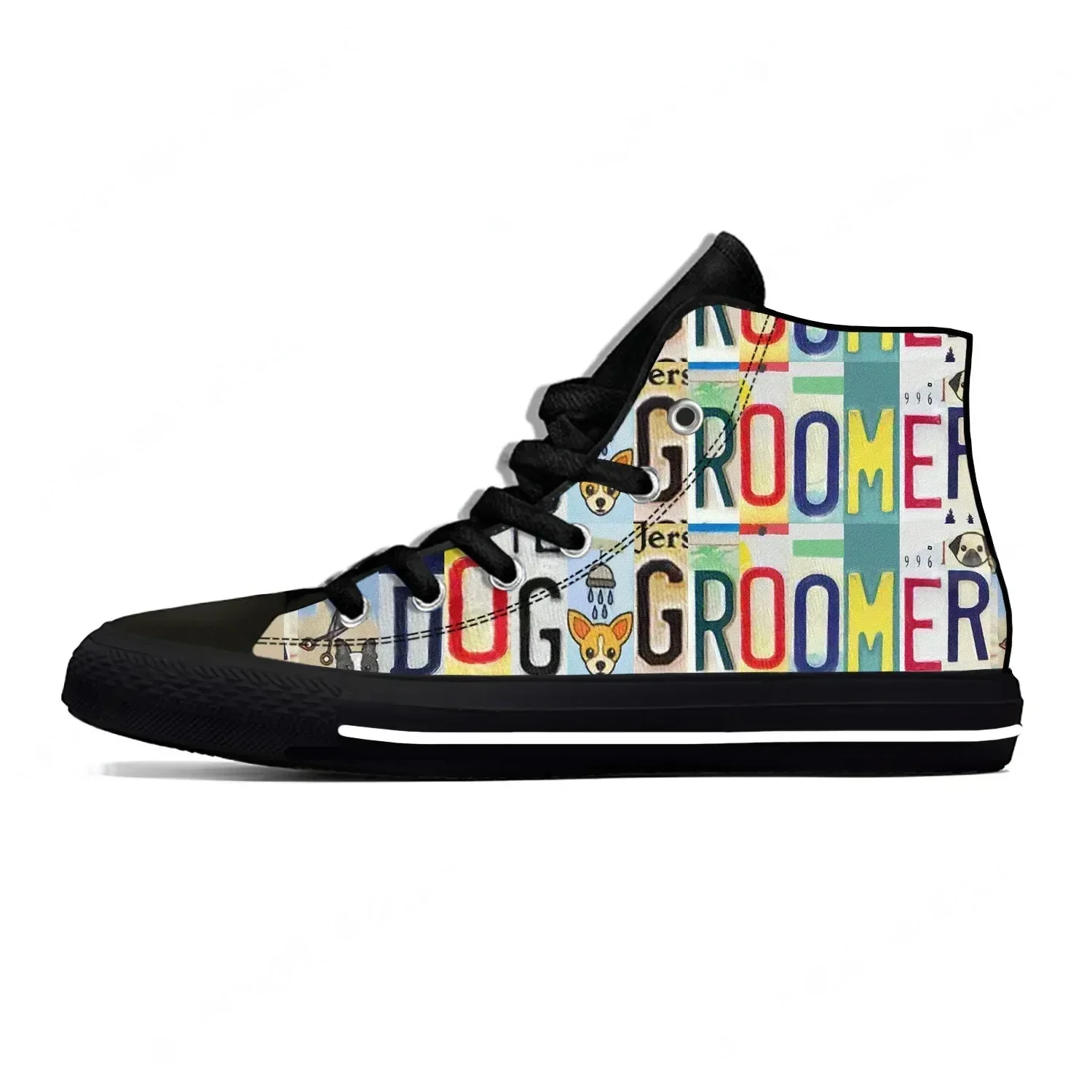 

Кроссовки Dog Groomer High Top для мужчин, женщин и подростков, повседневная обувь, кроссовки из ткани, дышащие легкие кроссовки с 3D-принтом