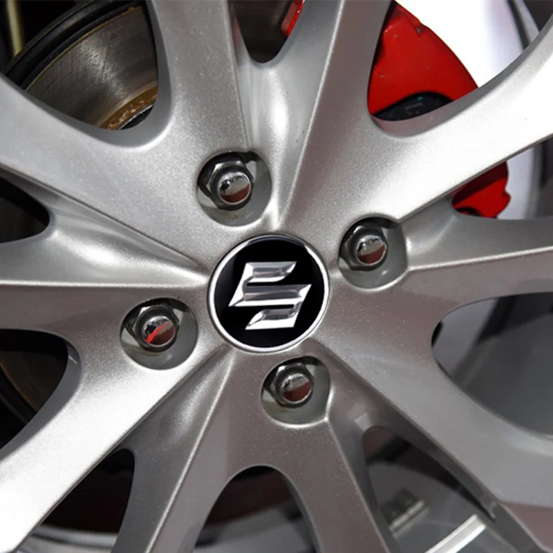 4 шт., 56 мм, алюминиевый автомобильный значок, колпаки для центральной ступицы колеса, наклейки для Suzuki SX4 Swift Jimny Grand Vitara Kizashi Liana Wagon