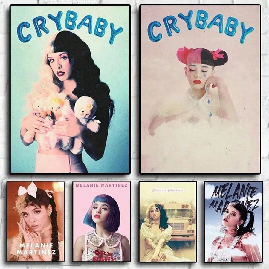 Modern Color Singer Melanie Martinez Canvas Prints Pop Music Album Cover Crybaby Wall Art Poster