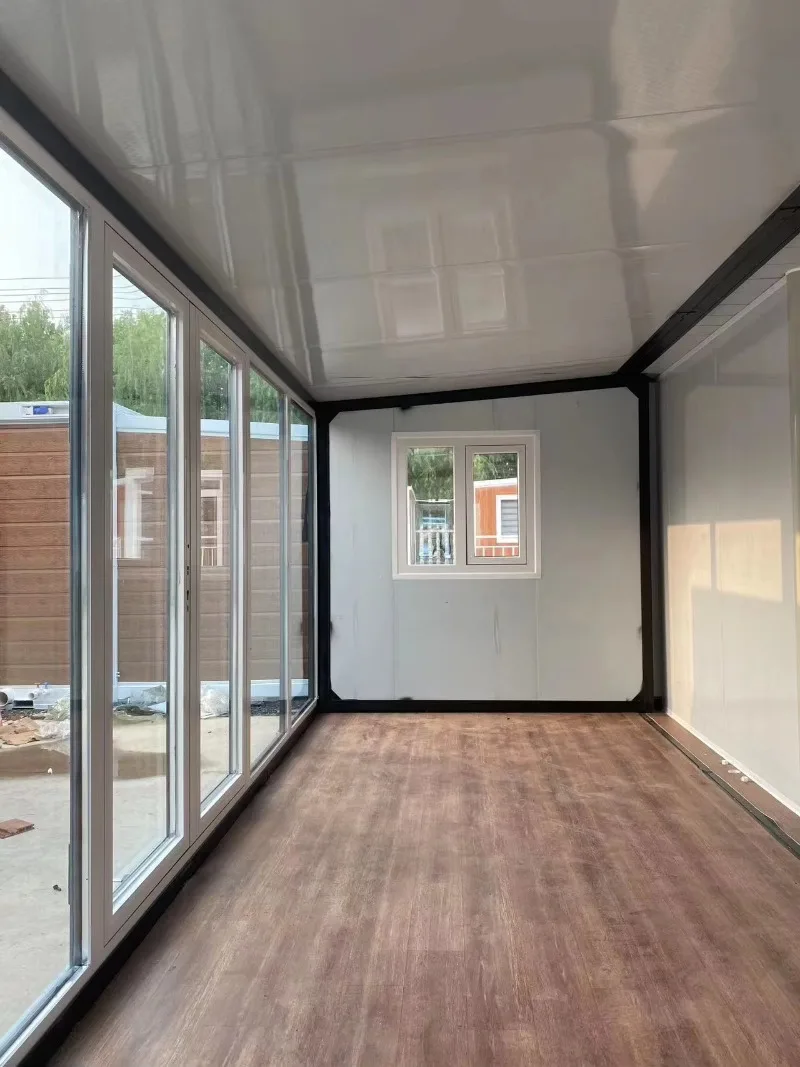 Pre wired Foldable Prefab cabin built in safe circuit plug and play modular house for daily living office power supply use