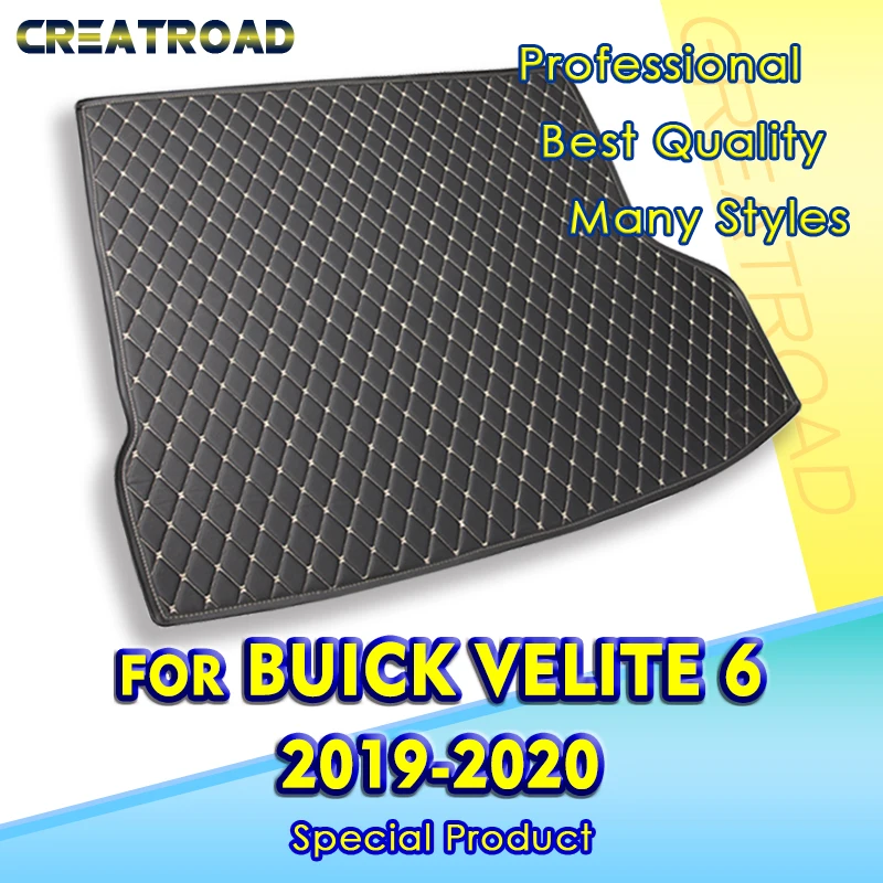 Car Trunk Mat For Buick Velite 6 2019 2020 Custom Car cargo liner carpet  Accessories Auto Interior Decoration