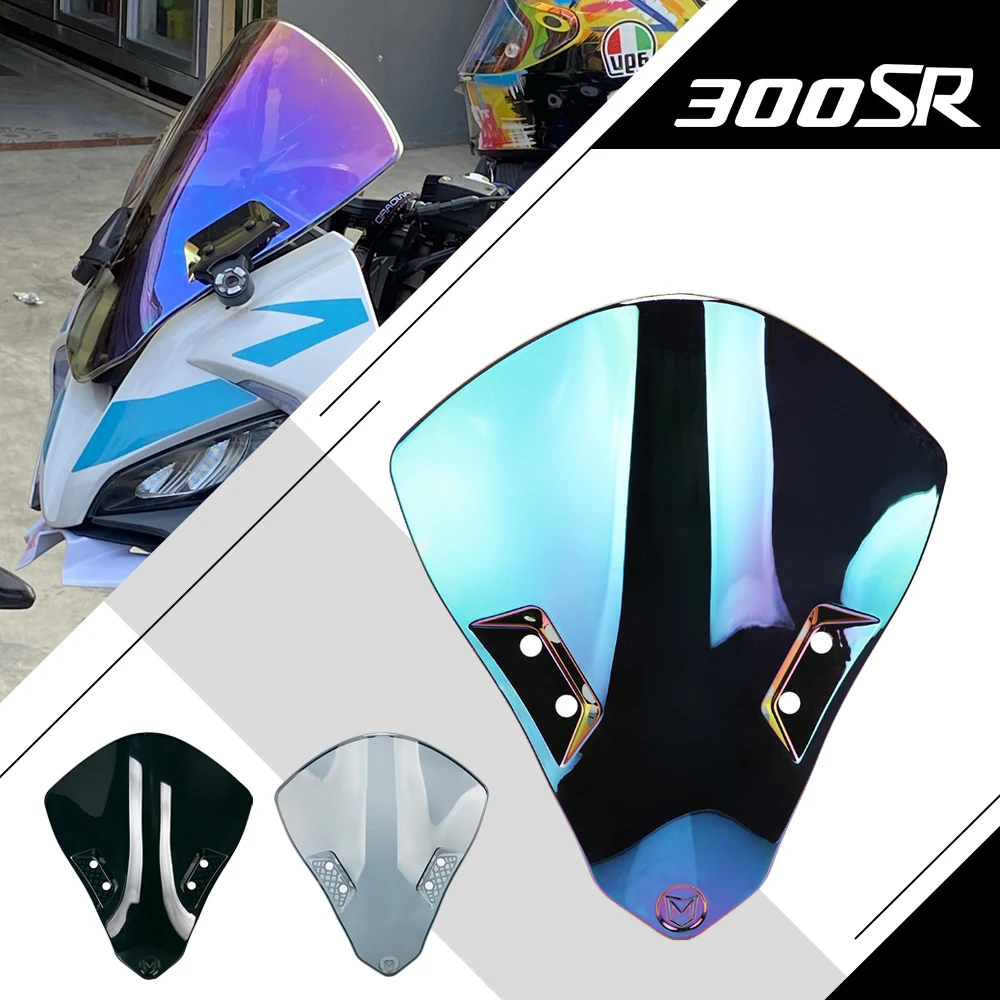 FOR CFMOTO CF MOTO 250SR 300SR 250 300 SR 2020-2023 2022 2021 Motorcycle Windshield Front Wind Deflector Shield Screen Airflow