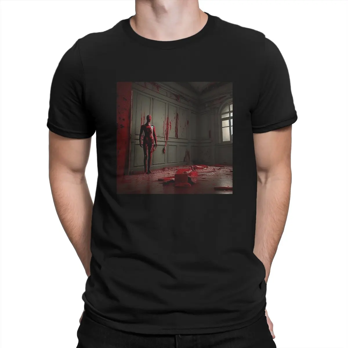 Hellraiser Creative TShirt for Men Clive's Room Plot Of Movie Round Collar Basic T Shirt Personalize Birthday Gifts OutdoorWear