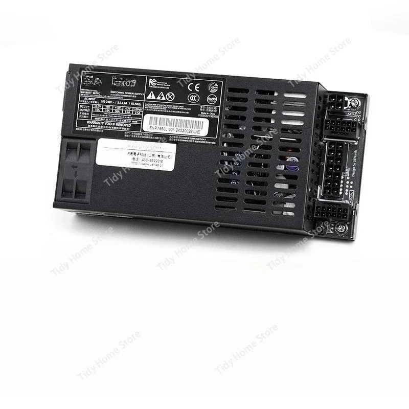 7660L Module Small 1U Power Supply - 600W Quiet, for NAS/ITX Small Hosts & Servers, Platinum Conversion Efficiency