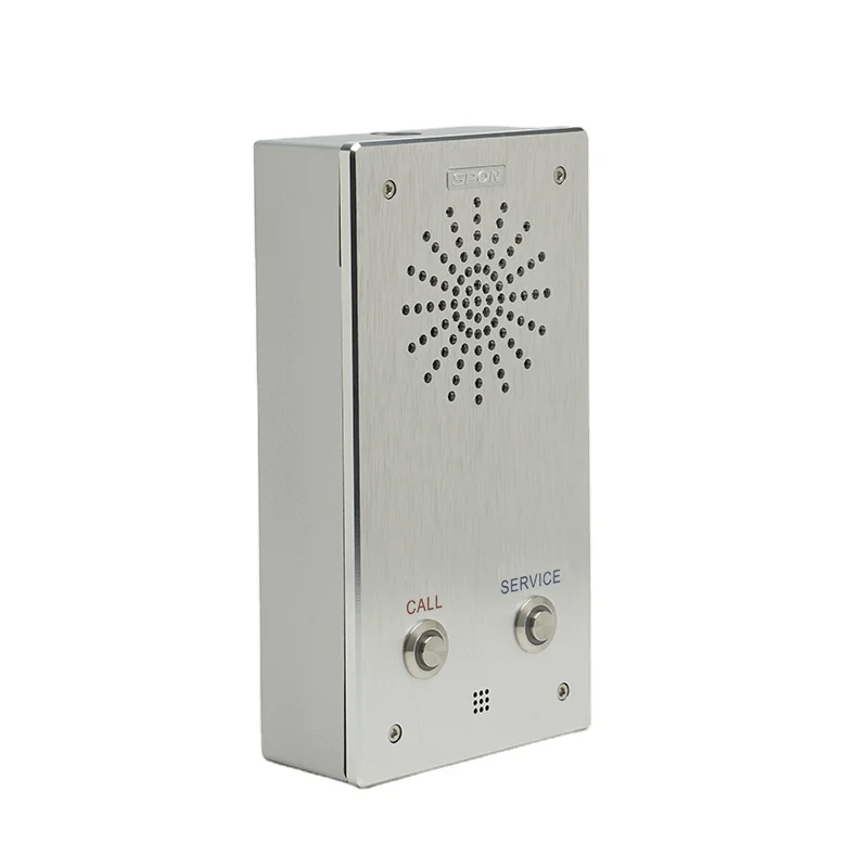 IP NAS-8521D Dual-Button Access Control Panel Facial Recognition Alarm Durable Industry Intercom TCP/IP 10/100Mbps Speaker