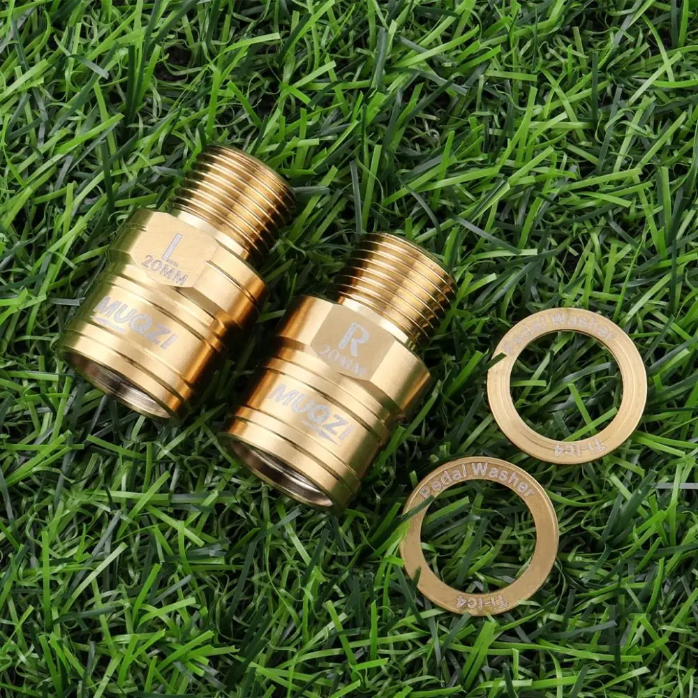 

1 Pair Titanium Alloy Pedal Extender 9/16 Wear Resistant Bicycle Pedal Extension Bolts Lightweight 20MM