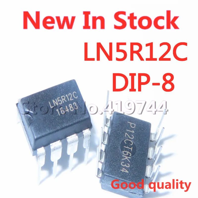 5PCS/LOT 100% Quality LN5R12C LN5R12 DIP-8 induction cooker switching power supply chip IC In Stock New Original