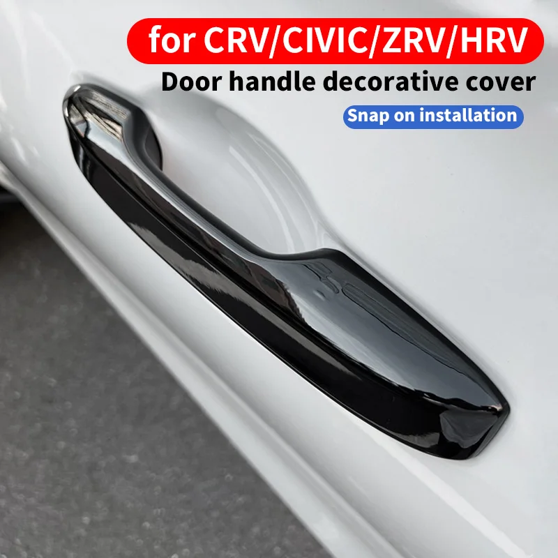 

Для наклеек на дверные ручки Honda CRV/HRV 2023-2025, декоративные крышки наружных дверных ручек ZRV/CIVIC/Accord, модифицированные аксессуары