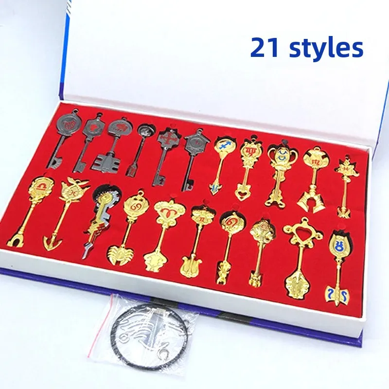 لوسي ستار تسجيل المفاتيح مجموعة تصاميم متعددة الجنية الذيل حلقات المفاتيح جمع رمادي هابو لوسي المخلوقات الأسطورية مجوهرات Accessori #2