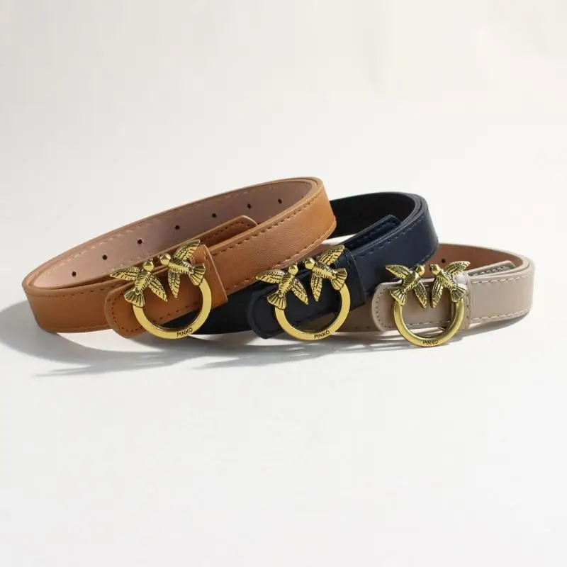 حزام نسائي عتيق، حزام جلد PU عصري لديكور الملابس اليومية، حزام عصري ومتوافق تمامًا مع هدية عيد الميلاد