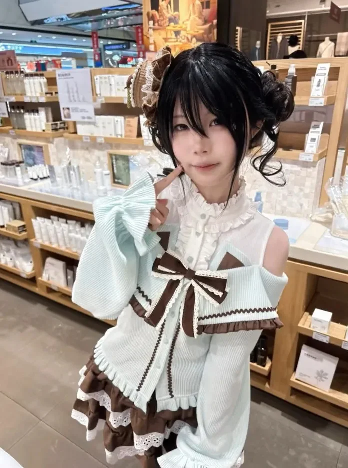 Japanse zoete jurken Y2k 2000s Kawaii Vintage 2-delige set Damesjurk Top + korte rok Boog Sexy Winter Lolita Mode Elegant