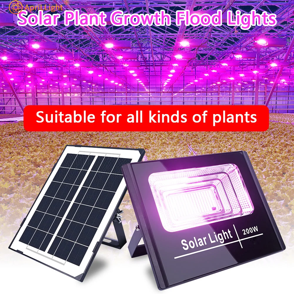 Pflanzen Licht 200W Led Solar Wachsen Licht IP66 Phyto Lampe Volle Spektrum Glühbirne Hydrokultur Lampe Gewächshaus Blume Samen wachsen Zelt