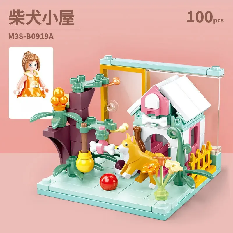 Mini-Haus-Bausteine, City Store, Street View, Snack, Straßenfiguren, Kinderspielzeug, Geschenke für Jungen und Mädchen, kompatibel mit Lego