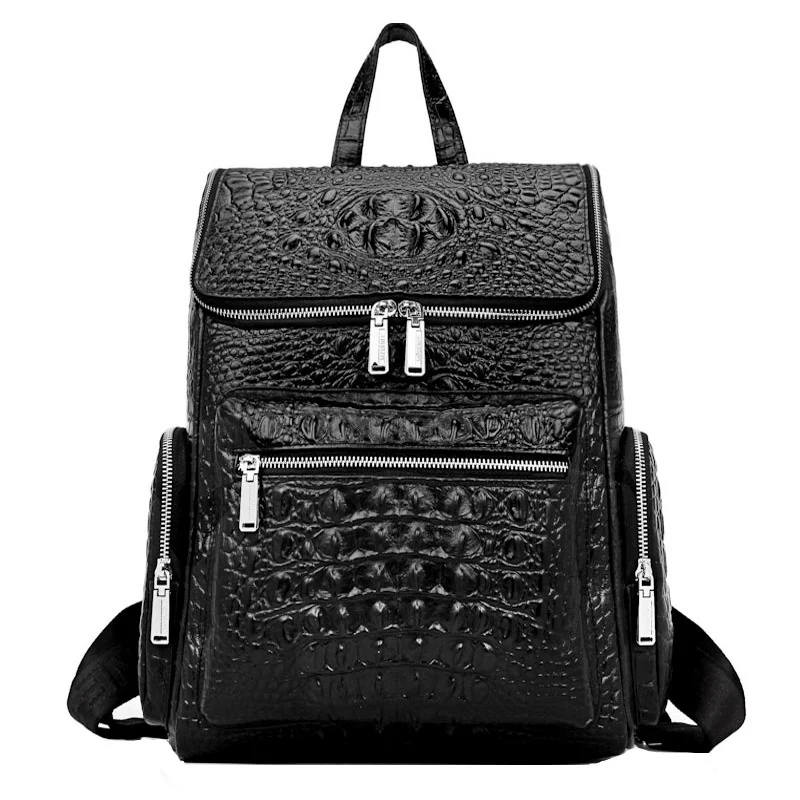 High Quality Cowhide Backpack Genuine Leather Double Shoulder Bag Student Schoolbag New Fashion Large Capacity Business Rucksack