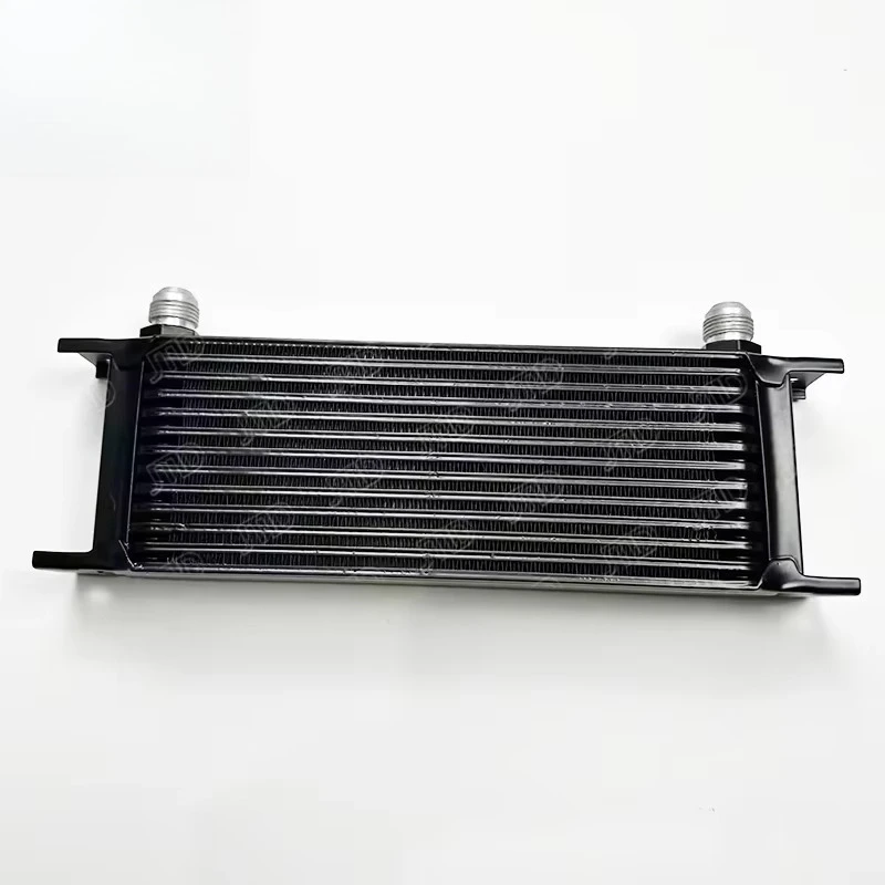 Universal 248MM Silver Aluminum 13 Row AN10 10-AN Engine Transmission Oil Cooler Modal Style OilCooler