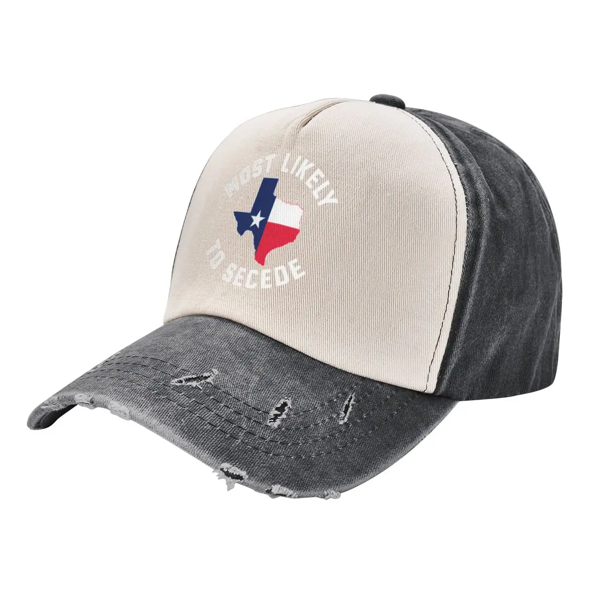 Texas Most Likely To Secede Baseball Cap black summer hat dad hat Mountaineering Hats Man Women's