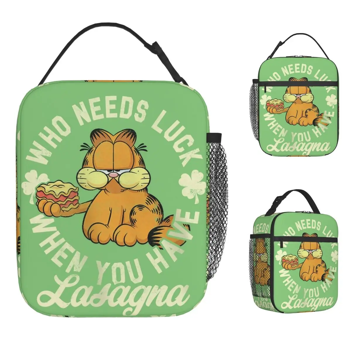 

Милая аниме-изолированная сумка для обеда, герметичный контейнер для обеда с котом Гарфилда, сумка-холодильник, сумка-тоут, ланч-бокс, офисная сумка для еды для пикника