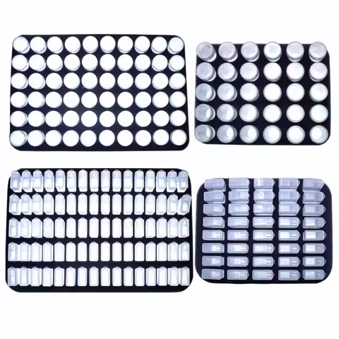 Diamond painting tools storage box transparent rice beads small box nail art divided diamond bottle in spong 30/40/60/80PCS