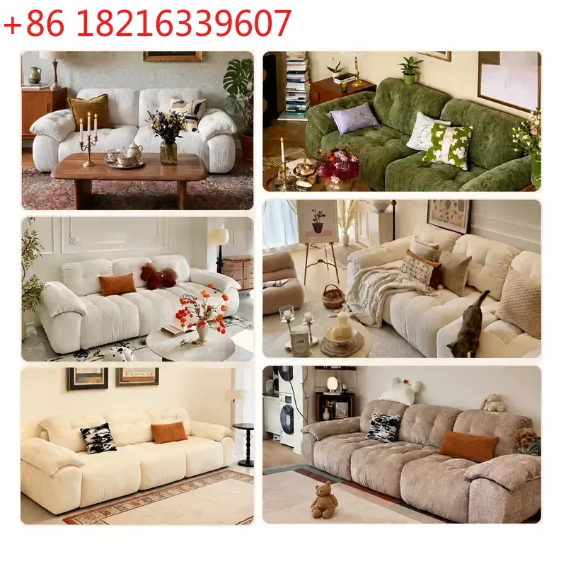 YAO Antique Removable Washable Fabric Sofa Adjustable Green Cloth Couch for Small Apartment Living Room