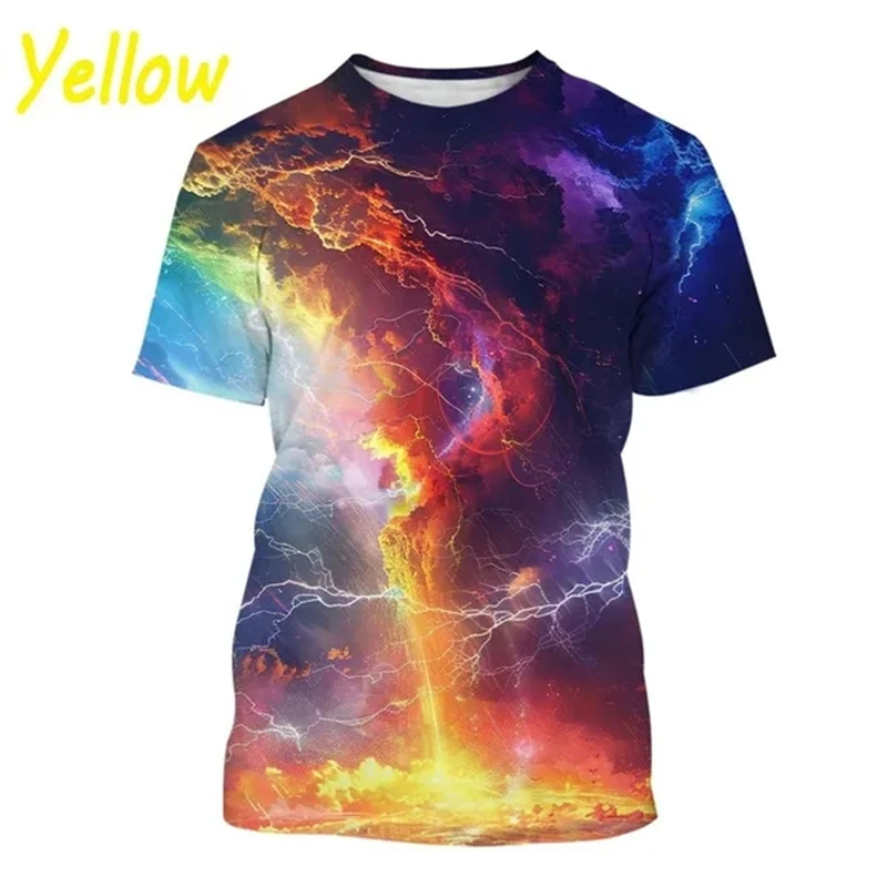 New Tornado Funny 3D Personalized Printed T-shirt Fashion Casual Funny Couple Cool T-shirt 2024 Short Sleeve Tee Unisex Shirt