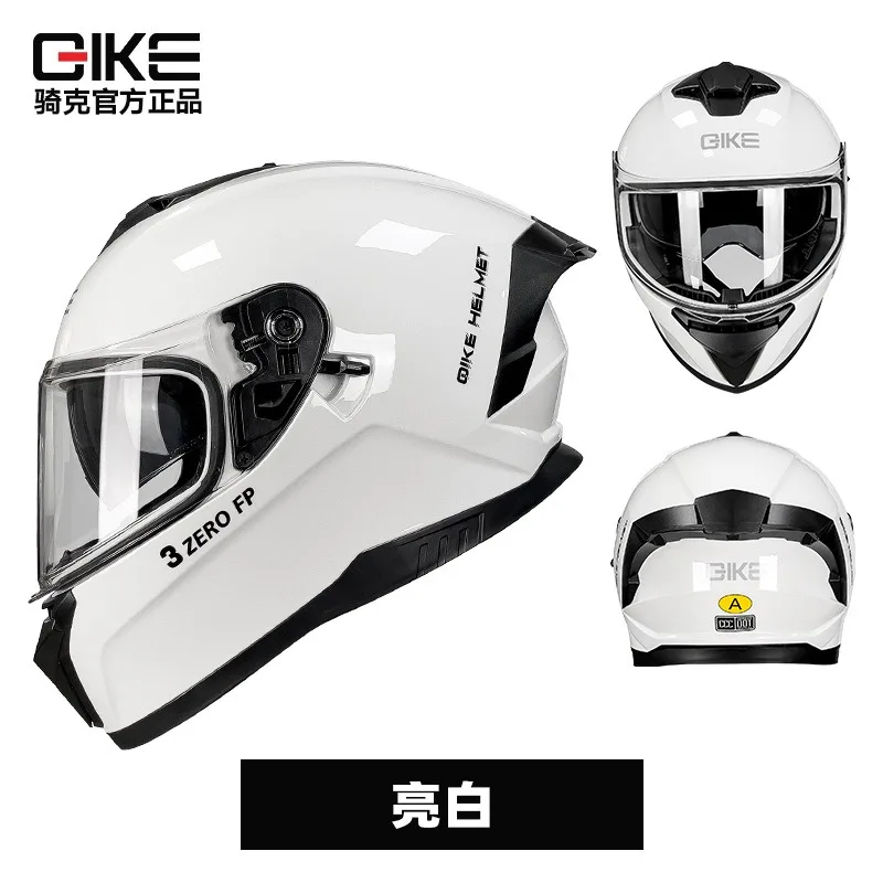 

QiKe Dual-Lens Full-Face Motorcycle Helmet for Men&Women-Large Rear Spoiler Design, Safety-Focused Riding Helmet with Secure Fit