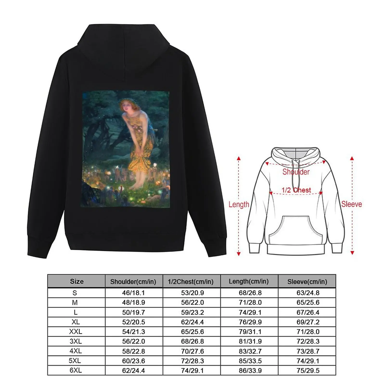 Midsummer Eve by Edward Robert Hughes Hoodie clothes for men fashion men men's autumn clothes pullover hoodies